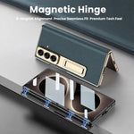 Custodia per telefono GKK con cerniera in pelle Phantom e supporto integrato con chiusura magnetica., For Galaxy Z Fold8 Ultra 5G, For Samsung Galaxy Z Fold7 5G