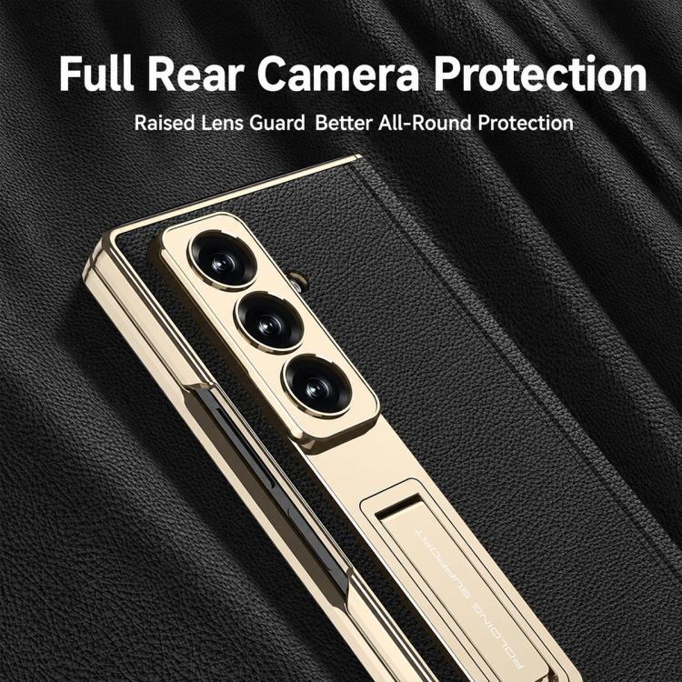 Custodia per telefono GKK con cerniera in pelle Phantom e supporto integrato con chiusura magnetica., For Galaxy Z Fold8 Ultra 5G, For Samsung Galaxy Z Fold7 5G