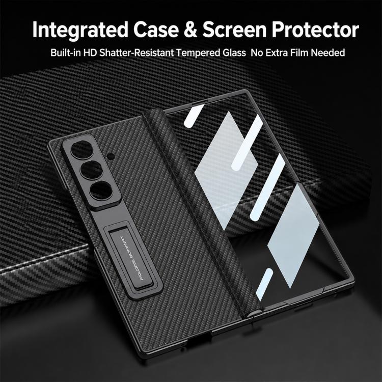 Custodia per telefono GKK con cerniera in pelle Phantom e supporto integrato con chiusura magnetica., For Galaxy Z Fold8 Ultra 5G, For Samsung Galaxy Z Fold7 5G
