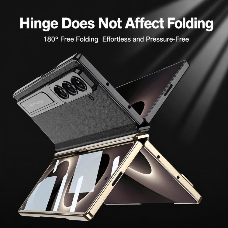 Custodia per telefono GKK con cerniera in pelle Phantom e supporto integrato con chiusura magnetica., For Galaxy Z Fold8 Ultra 5G, For Samsung Galaxy Z Fold7 5G