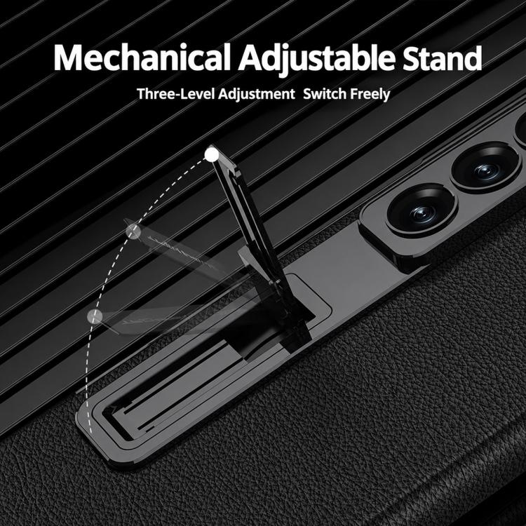 Custodia per telefono GKK con cerniera in pelle Phantom e supporto integrato con chiusura magnetica., For Galaxy Z Fold8 Ultra 5G, For Samsung Galaxy Z Fold7 5G