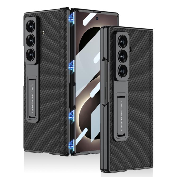 Custodia per telefono GKK con cerniera in pelle Phantom e supporto integrato con chiusura magnetica., For Galaxy Z Fold8 Ultra 5G, For Samsung Galaxy Z Fold7 5G