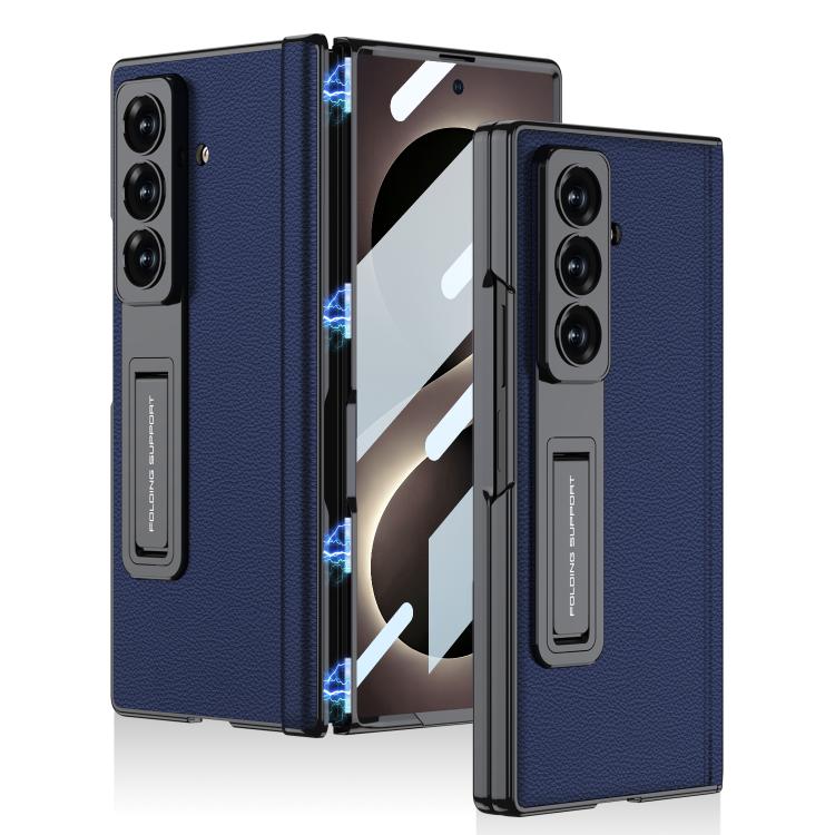 Custodia per telefono GKK con cerniera in pelle Phantom e supporto integrato con chiusura magnetica., For Galaxy Z Fold8 Ultra 5G, For Samsung Galaxy Z Fold7 5G