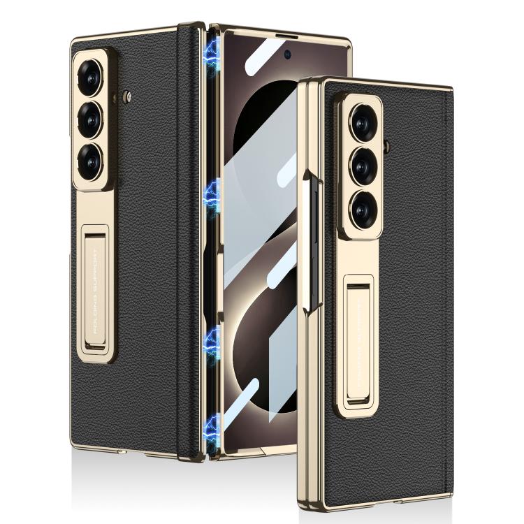 Custodia per telefono GKK con cerniera in pelle Phantom e supporto integrato con chiusura magnetica., For Galaxy Z Fold8 Ultra 5G, For Samsung Galaxy Z Fold7 5G