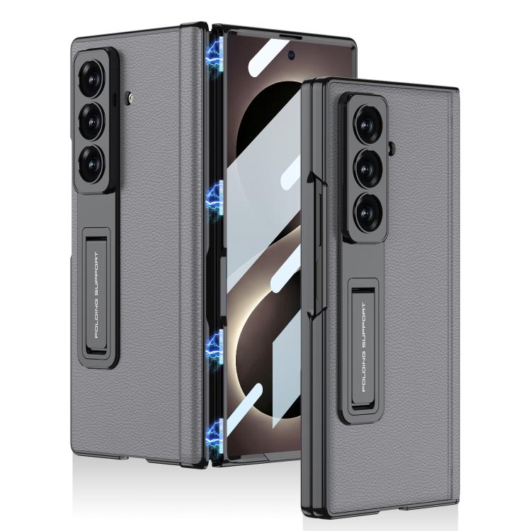 Custodia per telefono GKK con cerniera in pelle Phantom e supporto integrato con chiusura magnetica., For Galaxy Z Fold8 Ultra 5G, For Samsung Galaxy Z Fold7 5G