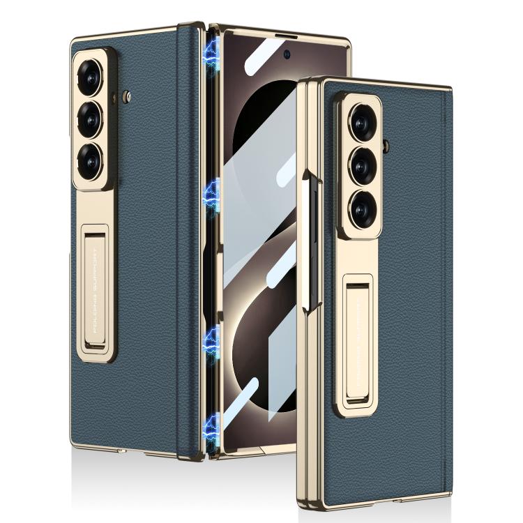 Custodia per telefono GKK con cerniera in pelle Phantom e supporto integrato con chiusura magnetica., For Galaxy Z Fold8 Ultra 5G, For Samsung Galaxy Z Fold7 5G