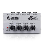 Mixer audio a 4 canali per strumenti musicali e streaming