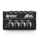 Mixer audio a 4 canali per strumenti musicali e streaming