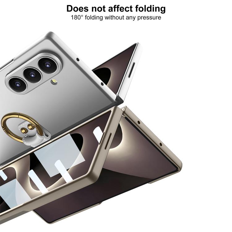 Custodia per telefono GKK integrata ultra sottile in PC con copertura completa e anello di supporto, For Galaxy Z Fold8 Ultra 5G, For Samsung Galaxy Z Fold7 5G