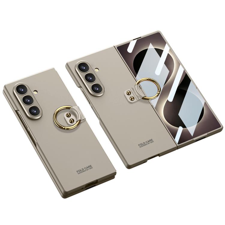 Custodia per telefono GKK integrata ultra sottile in PC con copertura completa e anello di supporto, For Galaxy Z Fold8 Ultra 5G, For Samsung Galaxy Z Fold7 5G