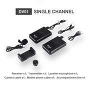 Microfono lavalier wireless DEBRA DV-01 UHF 50m