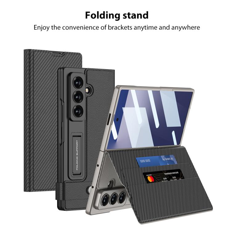 Custodia per telefono in pelle GKK con portafoglio integrato a libro., For Galaxy Z Fold8 Ultra 5G, For Samsung Galaxy Z Fold7 5G
