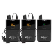 Microfono lavalier wireless DEBRA DV-02 con 2 trasmettitori