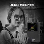Microfono lavalier wireless DEBRA DV-02 con 2 trasmettitori