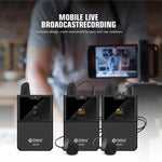 Microfono lavalier wireless DEBRA DV-02 con 2 trasmettitori