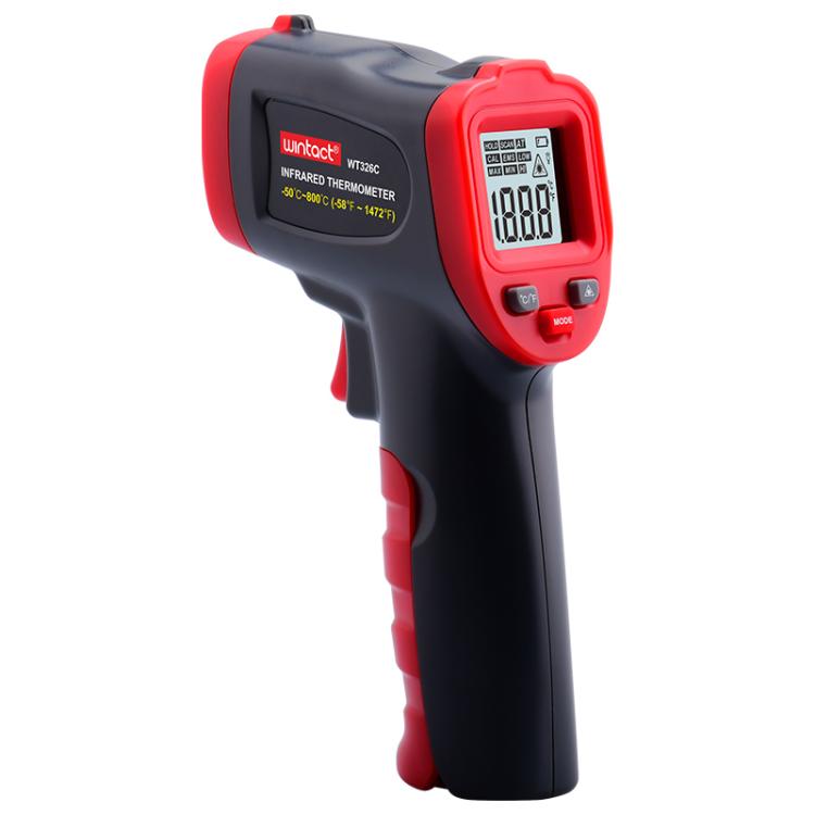 Termometro a infrarossi portatile Wintact WT326C, intervallo di misurazione: da -50 a 800 gradi Celsius, WT326C