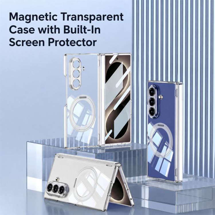 Custodia per telefono GKK con cerniera magnetica integrata in PC e supporto girevole., For Galaxy Z Fold8 Ultra 5G, For Samsung Galaxy Z Fold7 5G