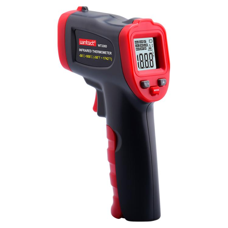 Termometro a infrarossi portatile Wintact WT326D, intervallo di misurazione: da -50 a 950 gradi Celsius, WT326D
