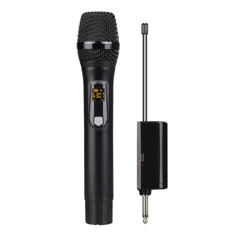 Sistema microfonico wireless ricaricabile UHF DEBRA A-25 per palcoscenici e KTV, One Mic, Two Mic