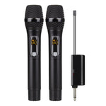 Sistema microfonico wireless ricaricabile UHF DEBRA A-25 per palcoscenici e KTV, One Mic, Two Mic