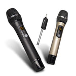 Sistema microfonico wireless ricaricabile UHF DEBRA A-25 per palcoscenici e KTV, One Mic, Two Mic