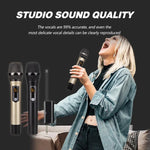 Sistema microfonico wireless ricaricabile UHF DEBRA A-25 per palcoscenici e KTV, One Mic, Two Mic