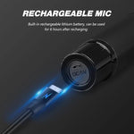 Sistema microfonico wireless ricaricabile UHF DEBRA A-25 per palcoscenici e KTV, One Mic, Two Mic