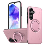 Supporto girevole in metallo, custodia ibrida per telefono MagSafe in TPU e PC., For Samsung Galaxy A36 5G, For Samsung Galaxy A25 4G / 5G, For Samsung Galaxy A55 5G / A35 5G