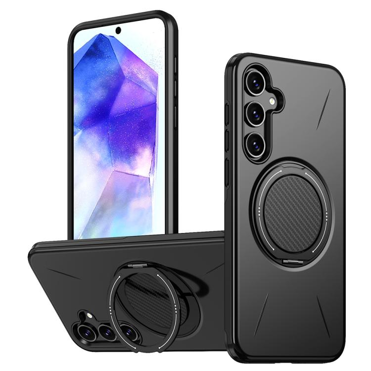 Supporto girevole in metallo, custodia ibrida per telefono MagSafe in TPU e PC., For Samsung Galaxy A36 5G, For Samsung Galaxy A25 4G / 5G, For Samsung Galaxy A55 5G / A35 5G