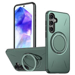 Supporto girevole in metallo, custodia ibrida per telefono MagSafe in TPU e PC., For Samsung Galaxy A36 5G, For Samsung Galaxy A25 4G / 5G, For Samsung Galaxy A55 5G / A35 5G