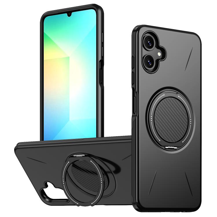 Supporto girevole in metallo, custodia ibrida per telefono MagSafe in TPU e PC., For Samsung Galaxy A07 4G / 5G, For Samsung Galaxy A06 4G / 5G, For Samsung Galaxy A56 5G