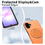 Supporto girevole in metallo, custodia ibrida per telefono MagSafe in TPU e PC., For Samsung Galaxy A07 4G / 5G, For Samsung Galaxy A06 4G / 5G, For Samsung Galaxy A56 5G