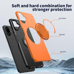 Supporto girevole in metallo, custodia ibrida per telefono MagSafe in TPU e PC., For Samsung Galaxy A07 4G / 5G, For Samsung Galaxy A06 4G / 5G, For Samsung Galaxy A56 5G