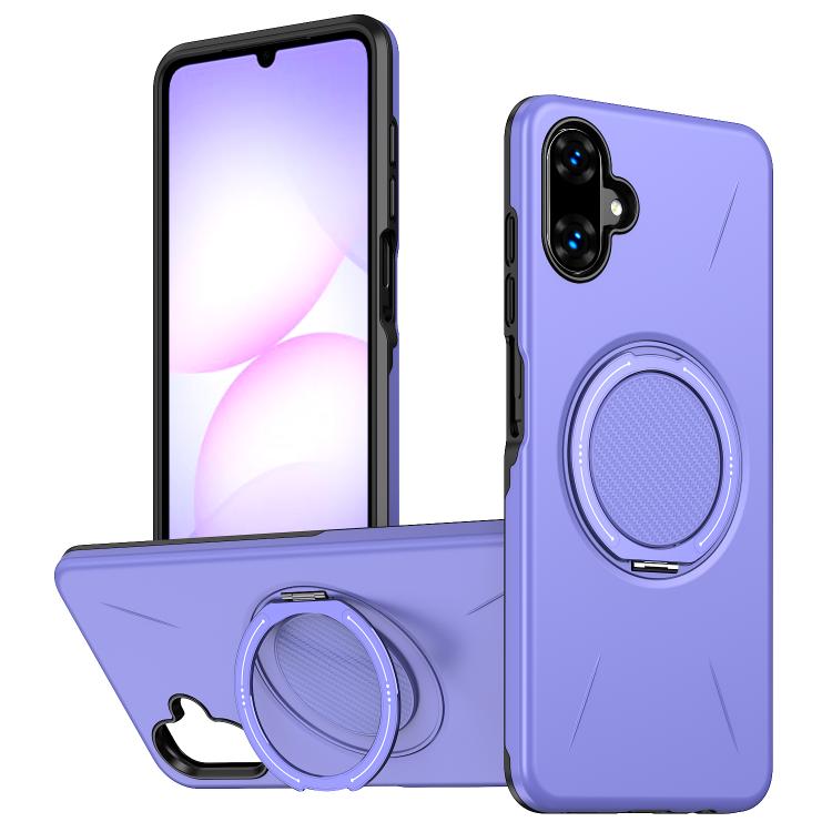 Supporto girevole in metallo, custodia ibrida per telefono MagSafe in TPU e PC., For Samsung Galaxy A07 4G / 5G, For Samsung Galaxy A06 4G / 5G, For Samsung Galaxy A56 5G