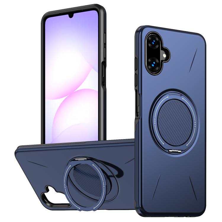 Supporto girevole in metallo, custodia ibrida per telefono MagSafe in TPU e PC., For Samsung Galaxy A07 4G / 5G, For Samsung Galaxy A06 4G / 5G, For Samsung Galaxy A56 5G