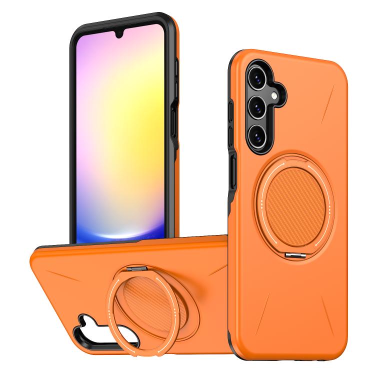 Supporto girevole in metallo, custodia ibrida per telefono MagSafe in TPU e PC., For Samsung Galaxy A36 5G, For Samsung Galaxy A25 4G / 5G, For Samsung Galaxy A55 5G / A35 5G