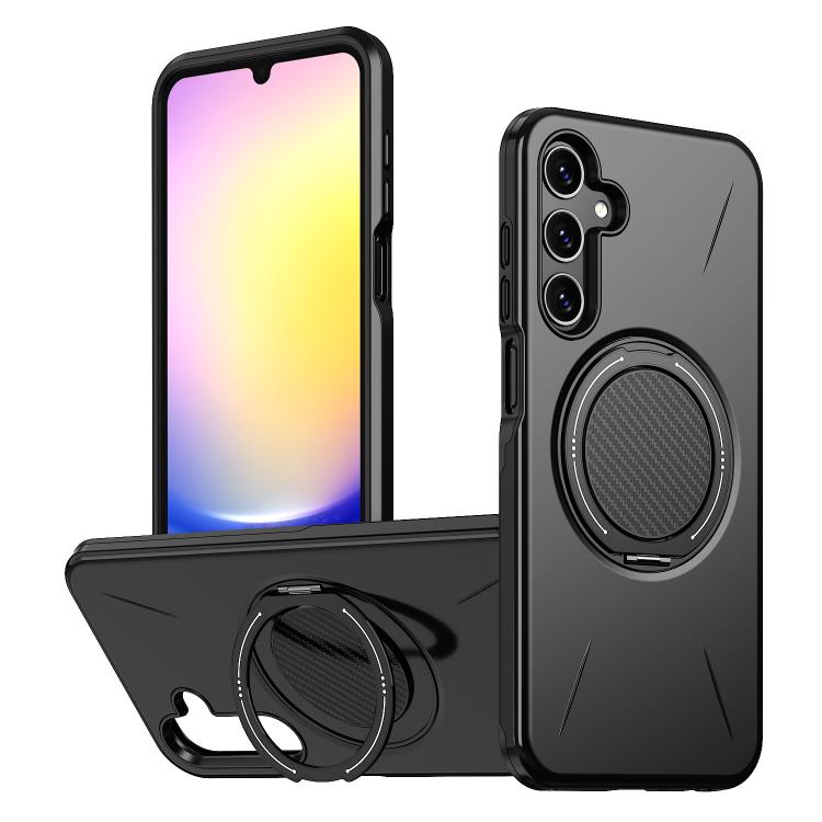 Supporto girevole in metallo, custodia ibrida per telefono MagSafe in TPU e PC., For Samsung Galaxy A36 5G, For Samsung Galaxy A25 4G / 5G, For Samsung Galaxy A55 5G / A35 5G
