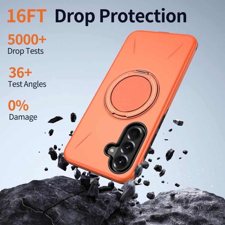 Supporto girevole in metallo, custodia ibrida per telefono MagSafe in TPU e PC., For Samsung Galaxy A36 5G, For Samsung Galaxy A25 4G / 5G, For Samsung Galaxy A55 5G / A35 5G