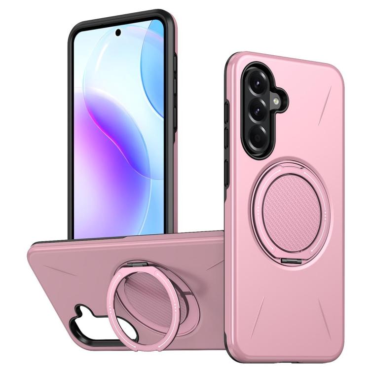 Supporto girevole in metallo, custodia ibrida per telefono MagSafe in TPU e PC., For Samsung Galaxy A36 5G, For Samsung Galaxy A25 4G / 5G, For Samsung Galaxy A55 5G / A35 5G