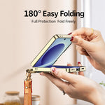 Custodia per telefono in pelle con anello galvanizzato integrato GKK e cinturino, For Galaxy Z Flip8 5G, For Samsung Galaxy Z Flip7 5G