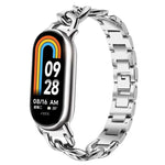 Cinturino per orologio xDfind in acciaio inossidabile con catena a maglia singola in denim., For Xiaomi Smart Band 10 / 9 / 8