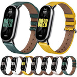 Cinturino per orologio xDfind in pelle con trama a quadri, For Xiaomi Smart Band 10 / 9 / 8