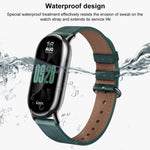 Cinturino per orologio xDfind in pelle con trama a quadri, For Xiaomi Smart Band 10 / 9 / 8