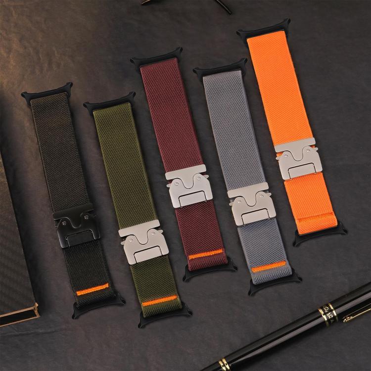 Cinturino per orologio in nylon elasticizzato con fibbia a paracadute xDfind, For Samsung Galaxy Watch8 / Watch8 Classic