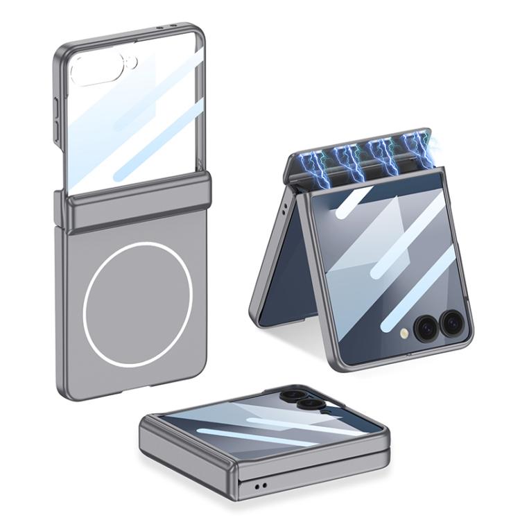 Custodia per telefono GKK con MagSafe integrato e copertura completa magnetica., For Galaxy Z Flip8 5G, For Samsung Galaxy Z Flip7 5G