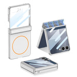 Custodia per telefono GKK con MagSafe integrato e copertura completa magnetica., For Galaxy Z Flip8 5G, For Samsung Galaxy Z Flip7 5G