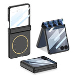 Custodia per telefono GKK con MagSafe integrato e copertura completa magnetica., For Galaxy Z Flip8 5G, For Samsung Galaxy Z Flip7 5G