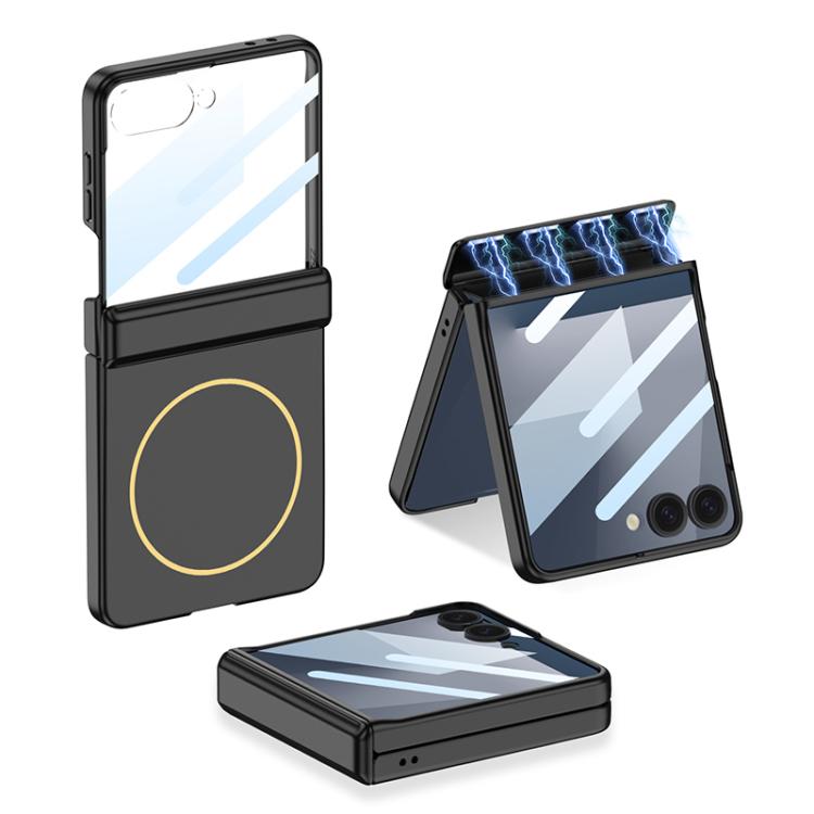 Custodia per telefono GKK con MagSafe integrato e copertura completa magnetica., For Galaxy Z Flip8 5G, For Samsung Galaxy Z Flip7 5G