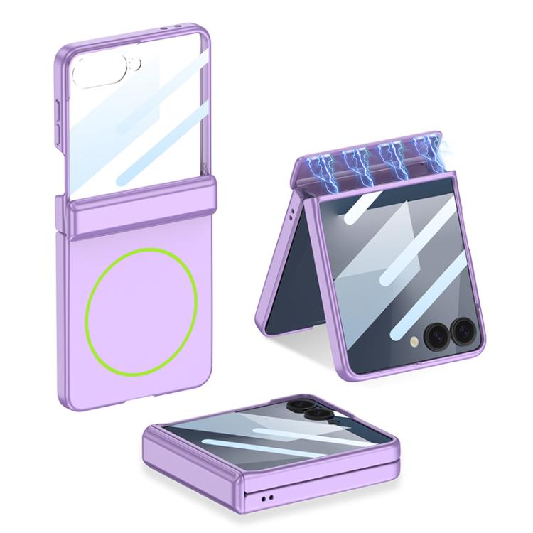 Custodia per telefono GKK con MagSafe integrato e copertura completa magnetica., For Galaxy Z Flip8 5G, For Samsung Galaxy Z Flip7 5G