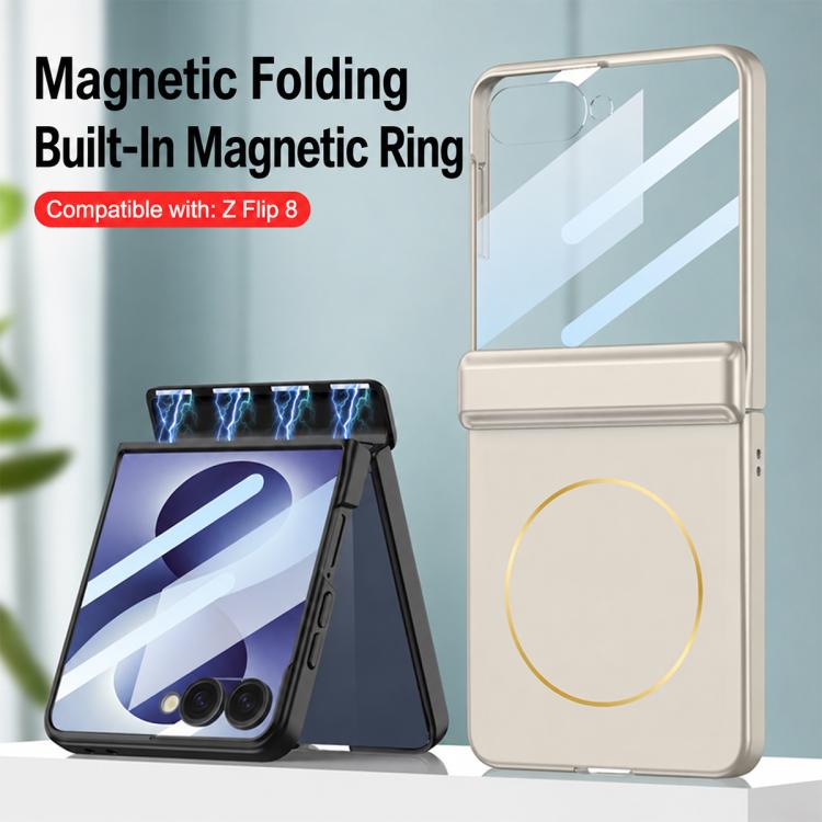 Custodia per telefono GKK con MagSafe integrato e copertura completa magnetica., For Galaxy Z Flip8 5G, For Samsung Galaxy Z Flip7 5G